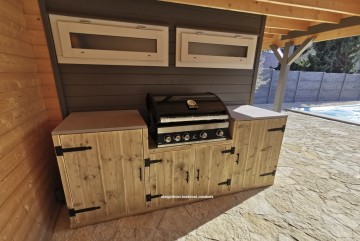 Steigerhout keuken zwart scharnieren n