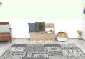 Steigerhout klepbank basic sfeer