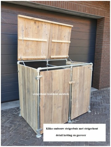 Steigerhout kliko ombouw steigerbuis detail 1 n 2