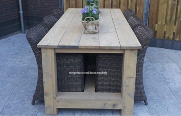 Steigerhout kloostertafel basic n