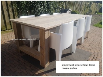 Steigerhout kloostertafel basic tuin n