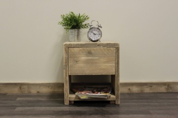 Steigerhout nachtkastje 1 lade