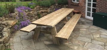 Steigerhout picknicktafel sfeer n 0