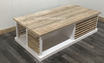 Steigerhout salontafel ames rechthoekig