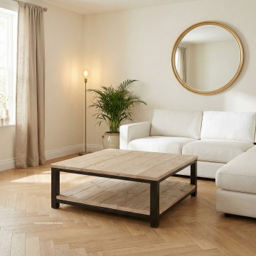 Steigerhout salontafel industrie 1 n