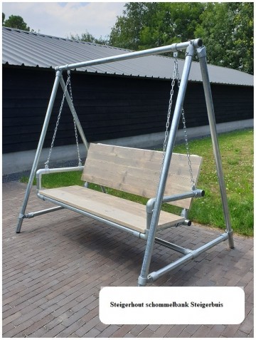 Steigerhout schommelbank steigerbuis n
