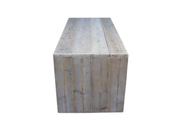 Steigerhout tafel design korte zijde