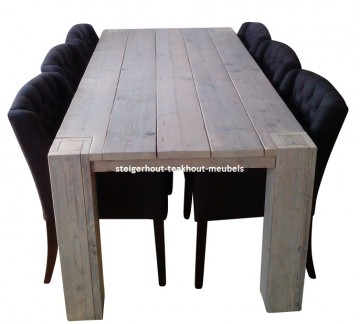 Steigerhout tafel pootinblad m