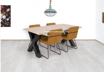Steigerhout tafel x poot sfeer1n