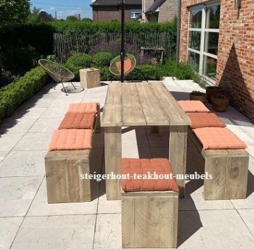 Steigerhout tuinset klassiek 1 n