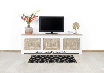 Steigerhout tvmeubel bonaire sfeer n