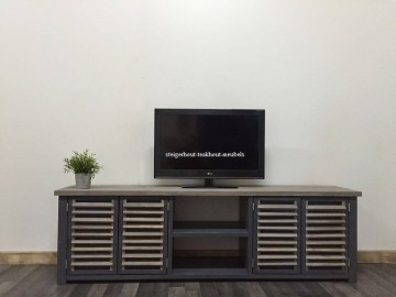 Steigerhout tvmeubel chayenne2 oud blackwash n