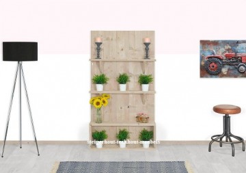 Steigerhout wand boekenkast n