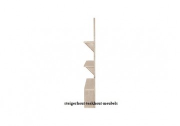 Steigerhout wand boekenkast opzij n