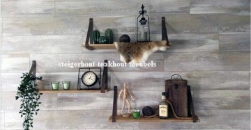 Steigerhout wandplank steigerhout leren plankdragers 2 n