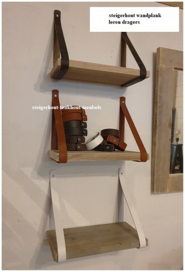 Steigerhout wandplank steigerhout leren plankdragers 4 n