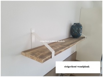 Steigerhout wandplank steigerhout metalen plankdragers n