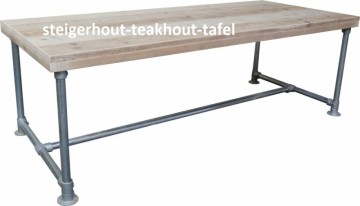 Steigerhout20tafel20kruis20onderstel20steigerpijp