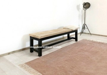 Steigerhouten bankje h onderstel n