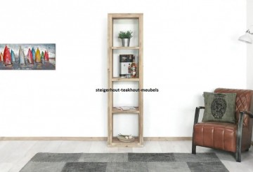 Steigerhouten boekenkast basic sfeer n