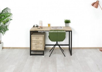 Steigerhouten bureau industrieel n
