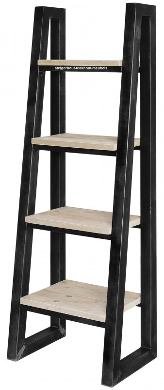 Steigerhouten decoratie ladder kast industrieel n