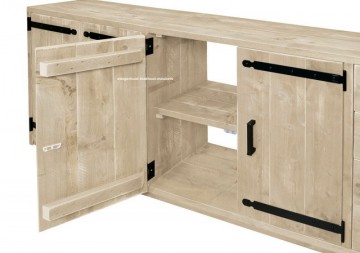 Steigerhouten dressoir arthur open n