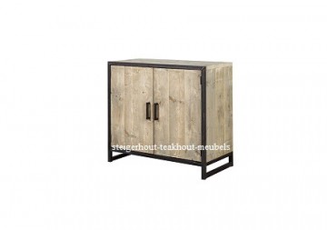 Steigerhouten dressoir linda wit n