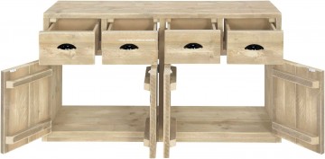 Steigerhouten dressoir lizzy wit open n