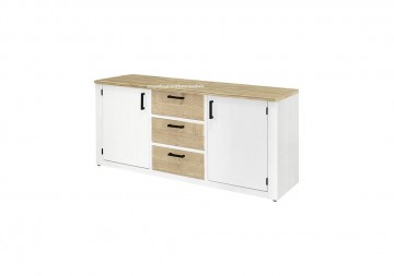 Steigerhouten dressoir nicole wit n