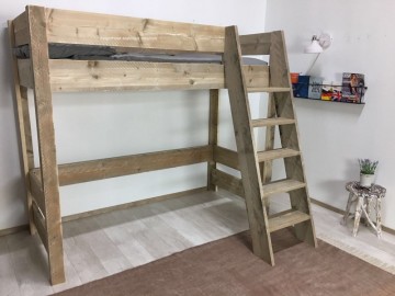 Steigerhouten hoogslaper nieuw n