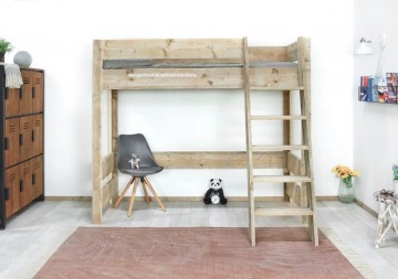 Steigerhouten hoogslaper nieuw voor n