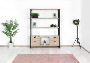 Steigerhouten industriele kast n