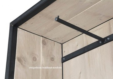 Steigerhouten kapstok borneo detail n