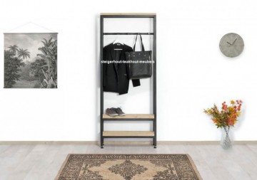 Steigerhouten kapstok industrieel n