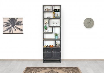 Steigerhouten kast industrieel 9 n