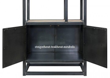 Steigerhouten kast industrieel 9 open n
