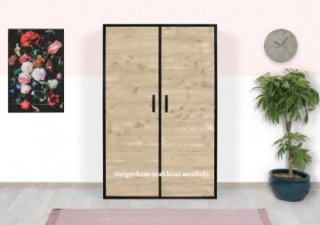 Steigerhouten kast industrieel ede n