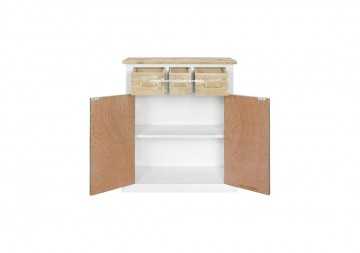 Steigerhouten kast landelijk londen detail n