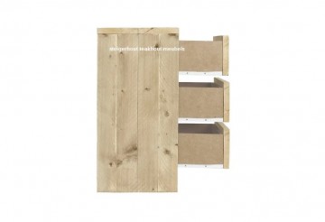 Steigerhouten ladenkast basic detail n