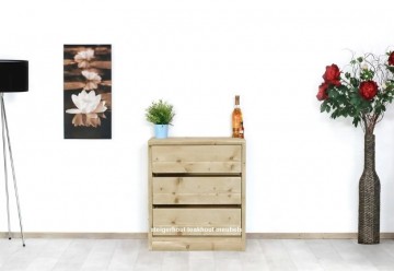 Steigerhouten ladenkast basic n