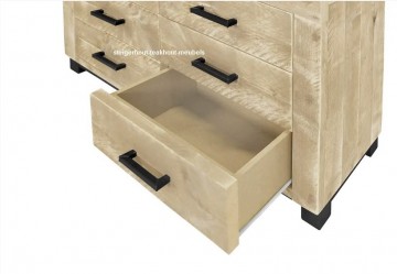 Steigerhouten ladenkast six detail n