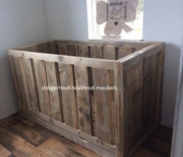 Steigerhouten ledikant n