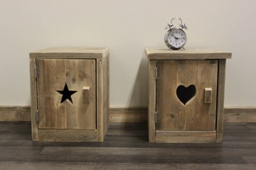 Steigerhouten nachtkastje kids
