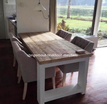 Steigerhouten tafel cayenne sfeer n