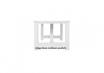 Steigerhouten tafel cross wit opzij n