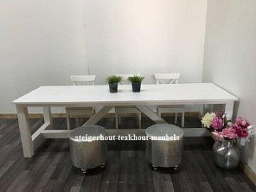 Steigerhouten tafel cross wit sfeer 1 n