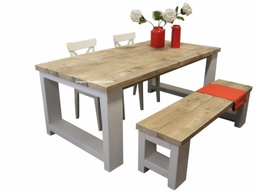 Steigerhouten tafel elian n