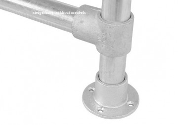 Steigerhouten tafel steigerbuis bankjes poot n