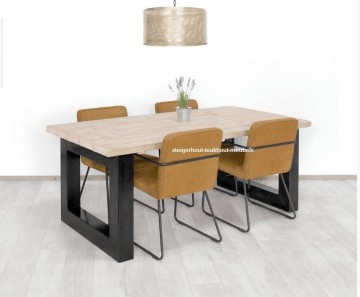 Steigerhouten tafel u 12x12 sfeer n